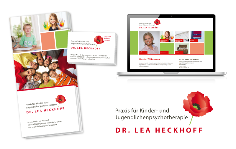 Print- und Webdesign für Praxis Dr. Lea Heckhoff