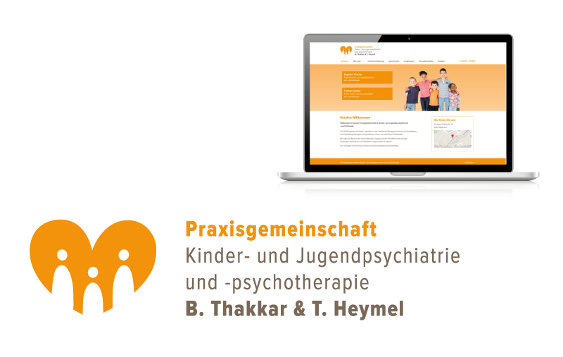 Logo-Entwicklung und Webdesign für Praxis Thakkar & Heymel
