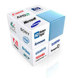 Hard- und Software von Adobe, Logitech, Sony, Intel, D-Link, Acer, Canon, AMD, Microsoft, Samsung, Western Digital, lenovo, 
                                Gigabyte, Toshiba, brother, Seagate ...